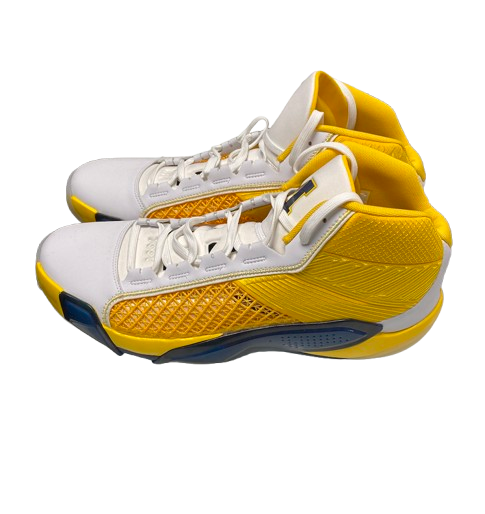 Jackson Selvala Michigan Basketball Player Exclusive Jordan Shoes (Size 14)