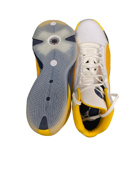 Jackson Selvala Michigan Basketball Player Exclusive Jordan Shoes (Size 14)
