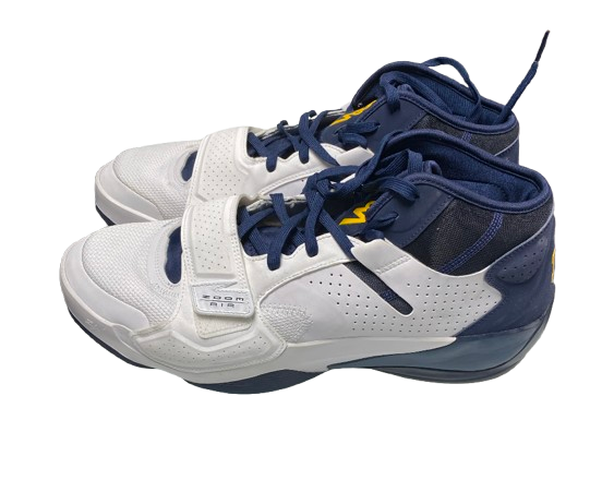 Jackson Selvala Michigan Basketball Player Exclusive Zion 2 Shoes (Size 14) - New