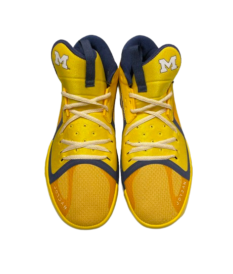 Jackson Selvala Michigan Basketball Player Exclusive Jordan Shoes (Size 14)