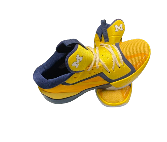 Jackson Selvala Michigan Basketball Player Exclusive Jordan Shoes (Size 14)