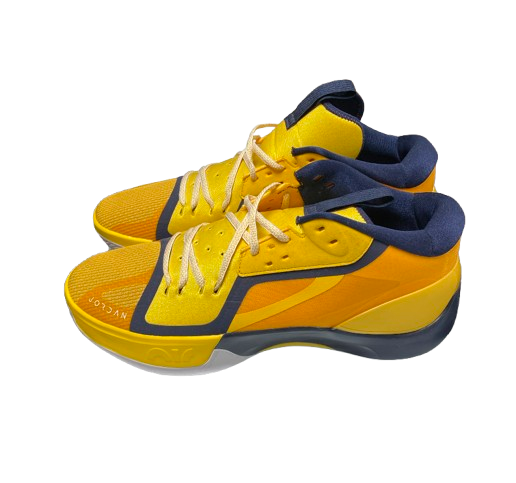 Jackson Selvala Michigan Basketball Player Exclusive Jordan Shoes (Size 14)