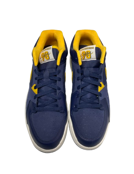 Jackson Selvala Michigan Basketball Player Exclusive Jordan Shoes (Size 14) - New