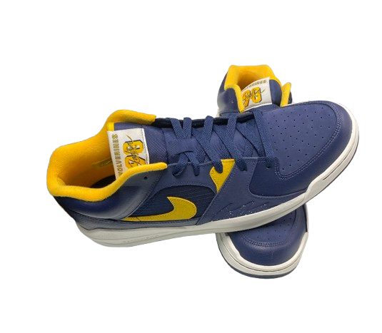 Jackson Selvala Michigan Basketball Player Exclusive Jordan Shoes (Size 14) - New