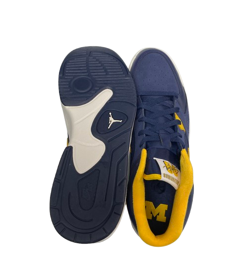 Jackson Selvala Michigan Basketball Player Exclusive Jordan Shoes (Size 14) - New