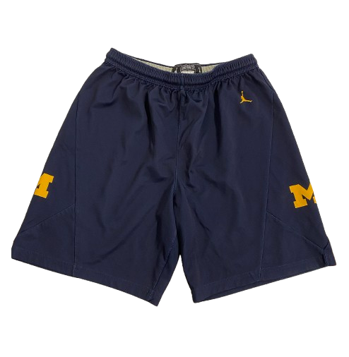 Jackson Selvala Michigan Basketball Player Exclusive Practice Shorts (Size L)