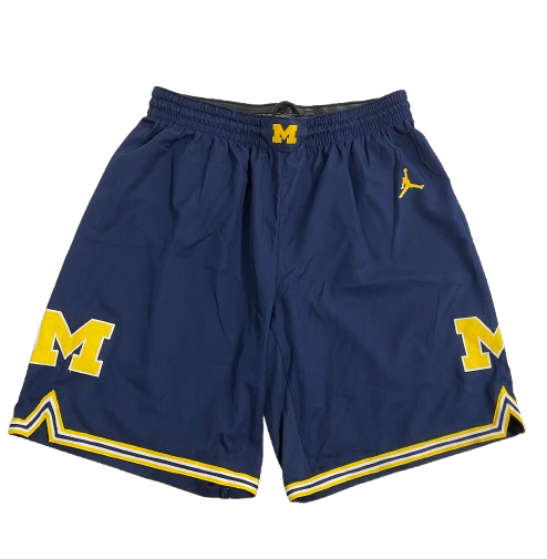 Jackson Selvala Michigan Basketball Game Issued 2022-2023 Shorts (Size 40)