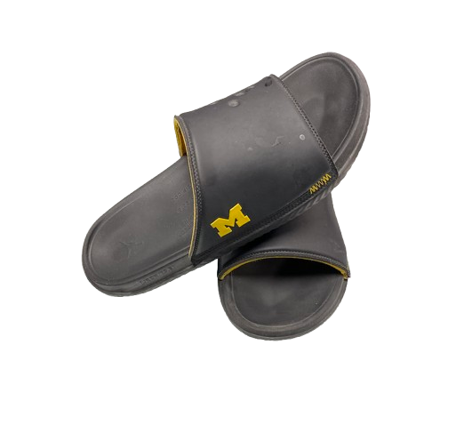 Jackson Selvala Michigan Basketball Player Exclusive Jordan Slides (Size 14)