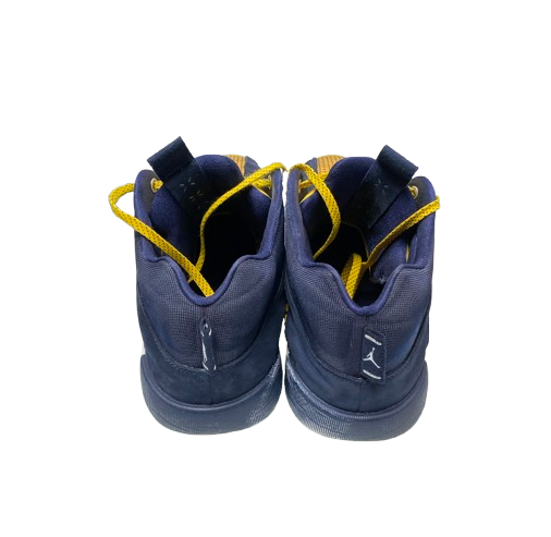 Jackson Selvala Michigan Basketball Player Exclusive Jordan 35 Shoes (Size 14)