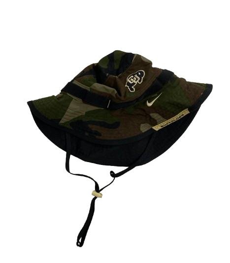 Guy Thomas Colorado Football Team Issued Camo Bucket Hat