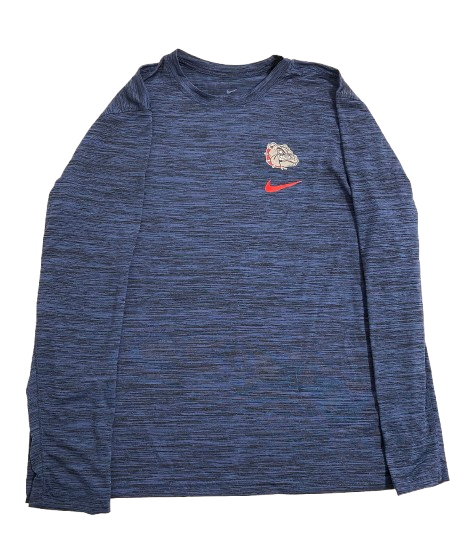 Kaden Perry Gonzaga Basketball Team Issued Long Sleeve Shirt (Size XL)