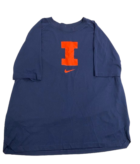 Marcus Domask Illinois Basketball Team Issued Workout Shirt (Size XL)