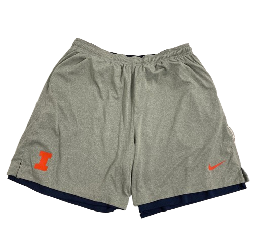Marcus Domask Illinois Basketball Player Exclusive Reversible Shorts (Size XL)