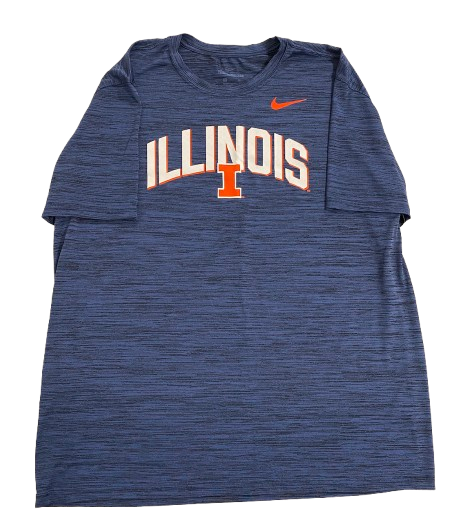 Marcus Domask Illinois Basketball Team Issued Workout Shirt (Size XL)
