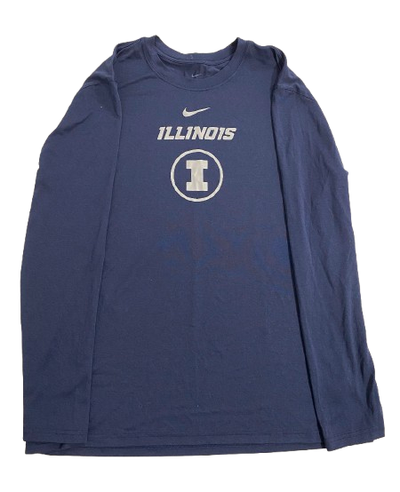 Marcus Domask Illinois Basketball Team Issued Long Sleeve Shirt (Size XL)