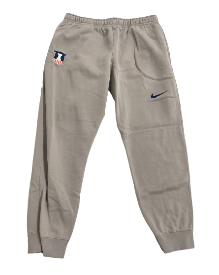 Marcus Domask Illinois Basketball Player Exclusive Sweatpants (Size XL)