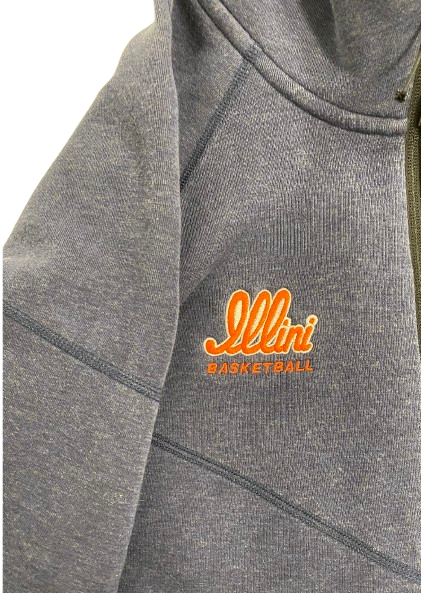 Marcus Domask Illinois Basketball Player "Illini" Script Nike Tech Fleece Jacket (Size XL)