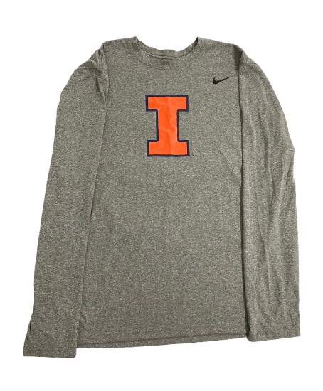 Marcus Domask Illinois Basketball Team Issued Long Sleeve Shirt (Size XL)
