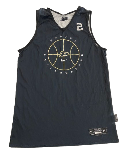 Eric Hunter Jr. Purdue Basketball Player Exclusive Reversible Practice Jersey (Size M)