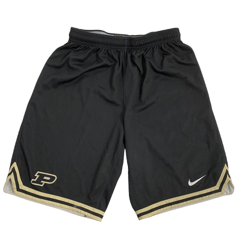 Eric Hunter Jr. Purdue Basketball Player Exclusive "PLAY HARD" Practice Shorts (Size S)