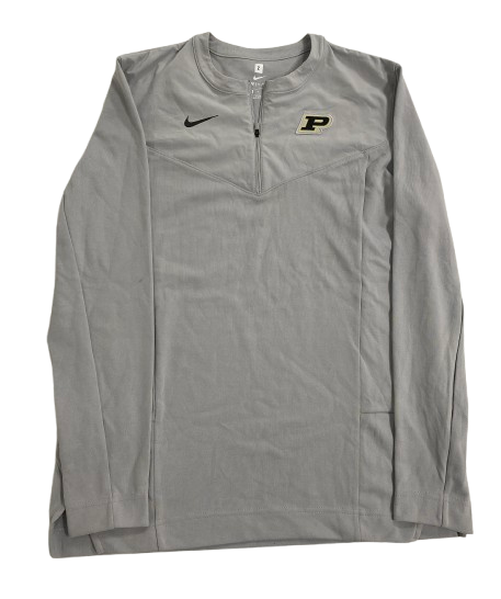 Eric Hunter Jr. Purdue Basketball Team Issued Quarter-Zip Pullover (Size M)