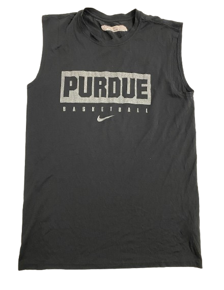 Eric Hunter Jr. Purdue Basketball Player Exclusive Workout Tank (Size MT)