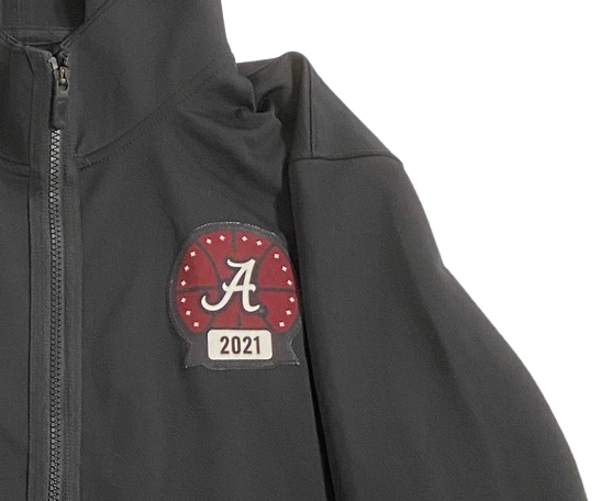Jahvon Quinerly Alabama Basketball Player Exclusive 2021 NCAA Tournament Sweet 16 Pre-Game Warm-Up / Bench Jacket (Size L)
