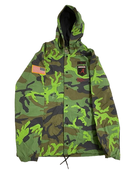 Jahvon Quinerly Alabama Basketball Player Exclusive Camo Jacket (Size L)