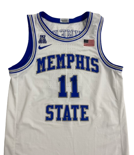Jahvon Quinerly Memphis Basketball 2023-2024 Signed Game Worn Jersey