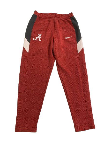 Jahvon Quinerly Alabama Basketball Player Exclusive Pre-Game Warm-Up Snap-Off Sweatpants (Size L)
