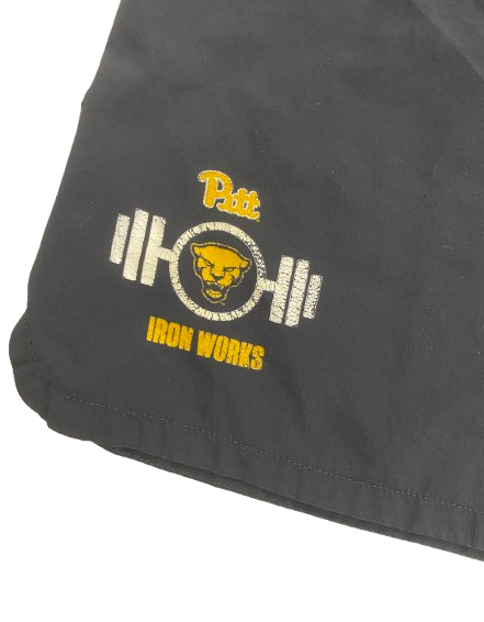 Daejon Reynolds Pittsburgh Football Player Exclusive "IRON WORKS Strength & Conditioning" Workout Shorts (Size L)