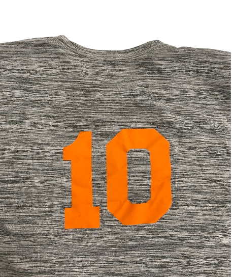 Justin Lamson Syracuse Football Player Exclusive Pre-Game Warm-Up Long Sleeve Shirt with 