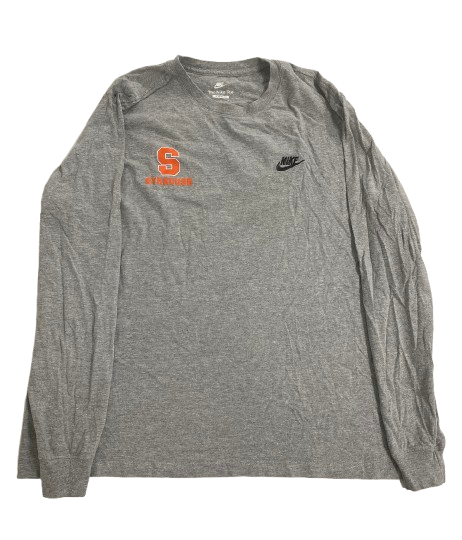 Justin Lamson Syracuse Football Team Issued Long Sleeve Shirt (Size XL)