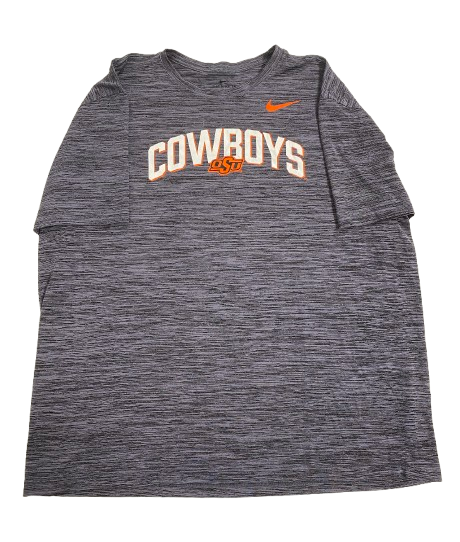 Alan Bowman Oklahoma State Football Team Issued Workout Shirt (Size XXL)