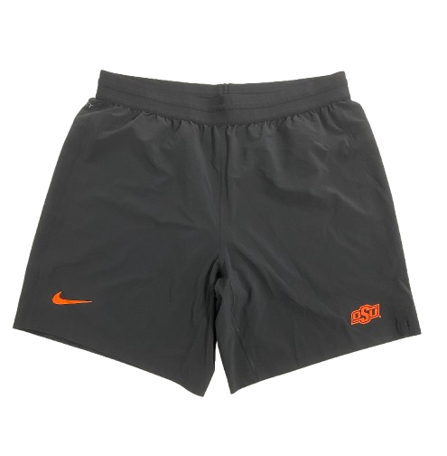 Alan Bowman Oklahoma State Football Team Issued Workout Shorts (Size L)