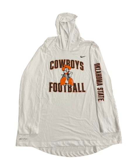 Alan Bowman Oklahoma State Football Player Exclusive Performance Hoodie (Size XXL)
