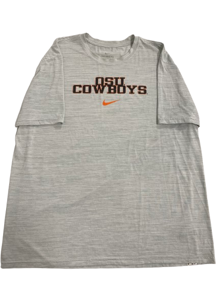 Alan Bowman Oklahoma State Football Team Issued Workout Shirt (Size XXL)