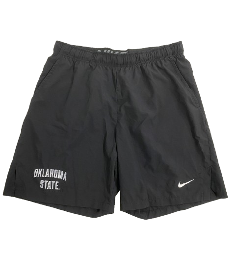 Alan Bowman Oklahoma State Football Team Issued Workout Shorts (Size XL)