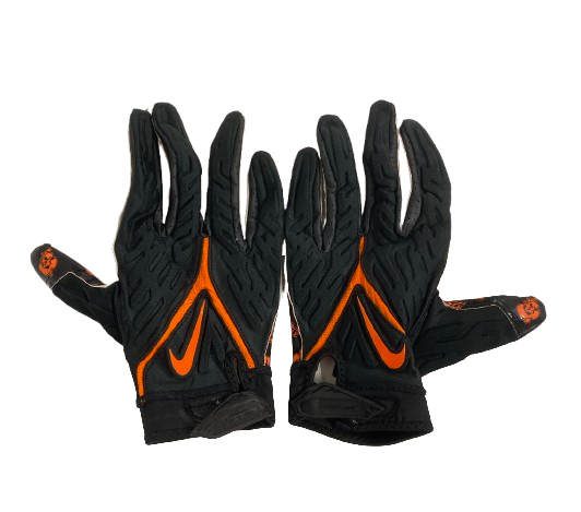 Alan Bowman Oklahoma State Football Player Exclusive Gloves (Size 3XL)