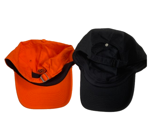 Alan Bowman Oklahoma State Football Team Issued Set of (2) Hats