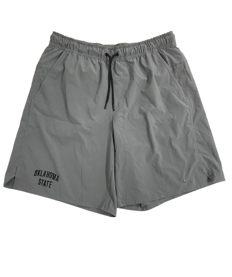 Alan Bowman Oklahoma State Football Team Issued Workout Shorts (Size L)