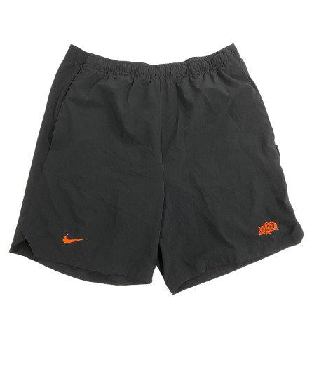 Alan Bowman Oklahoma State Football Team Issued Workout Shorts (Size L)