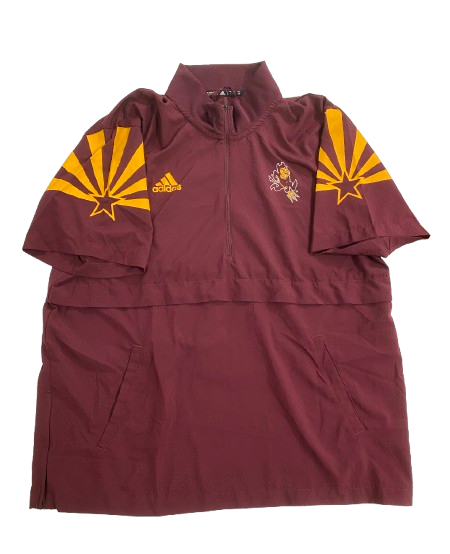 Andre Johnson Arizona State Football Player Exclusive Quarter-Zip Pullover (Size L)