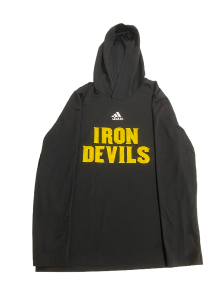 Andre Johnson Arizona State Football Player Exclusive "IRON DEVILS" Performance Hoodie (Size L)