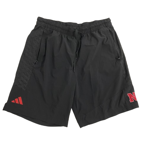 Princewill Umanmielen Nebraska Football Team Issued Workout Shorts (Size L)
