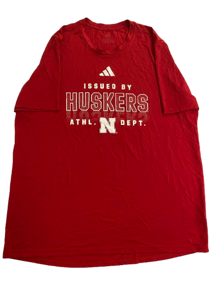 Princewill Umanmielen Nebraska Football Team Issued Workout Shirt (Size XL)