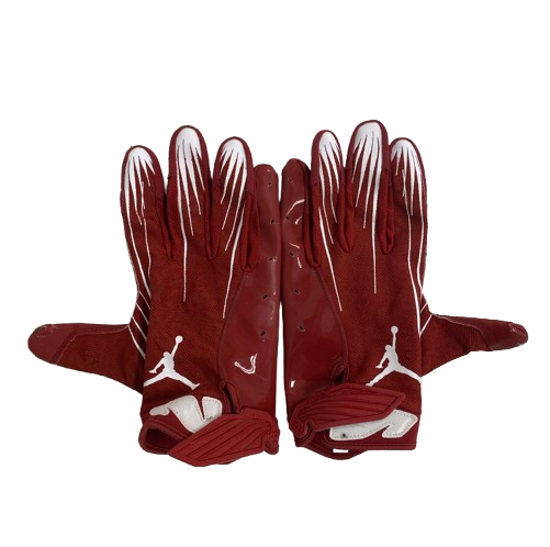 Javian Hester Oklahoma Football Player Exclusive Gloves (Size XXL)