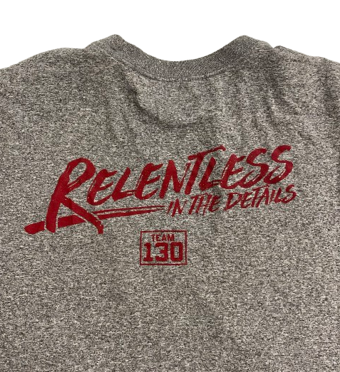 Javian Hester Oklahoma Football Player Exclusive "SOONERS EARN CHAMPIONSHIPS" Workout Shirt (Size L)