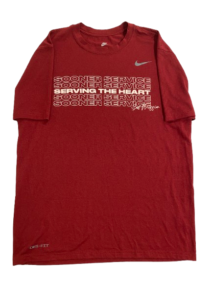 Javian Hester Oklahoma Football Player Exclusive Workout Shirt (Size L)