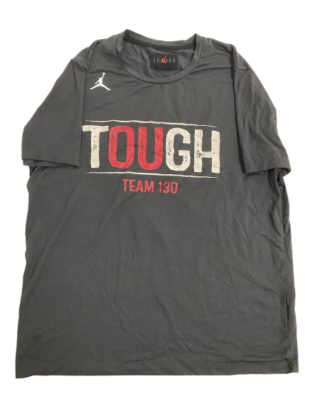 Javian Hester Oklahoma Football Player Exclusive "OU TOUGH" Workout Shirt (Size L)